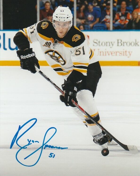 RYAN SPOONER SIGNED BOSTON BRUINS 8x10 Photo Poster painting #2 Autograph