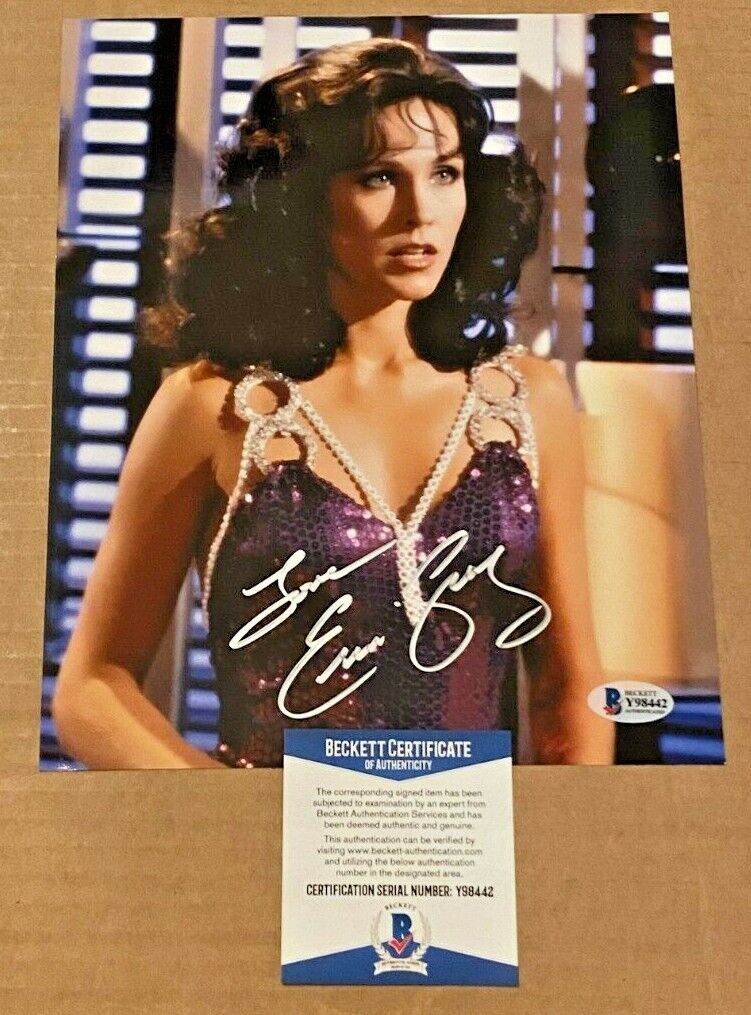 ERIN GRAY SIGNED SEXY 8X10 Photo Poster painting BECKETT CERTIFIED #2