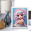 Cartoon Little Girl Diamond Art Painting Kits with Frame 