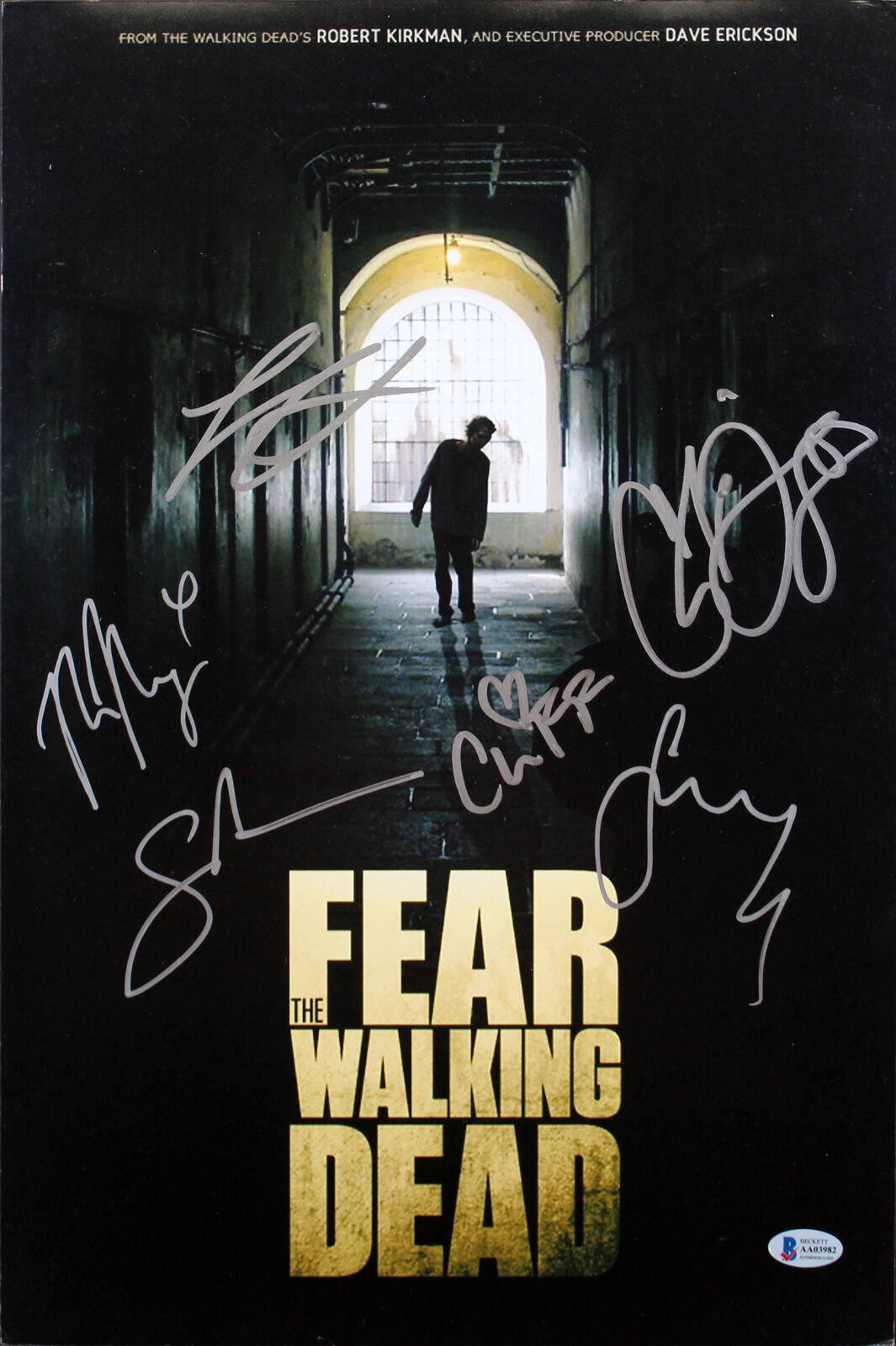 Fear The Walking Dead (6) Nicotero, Domingo, +4 Signed 12x18 Photo Poster painting BAS #AA03982