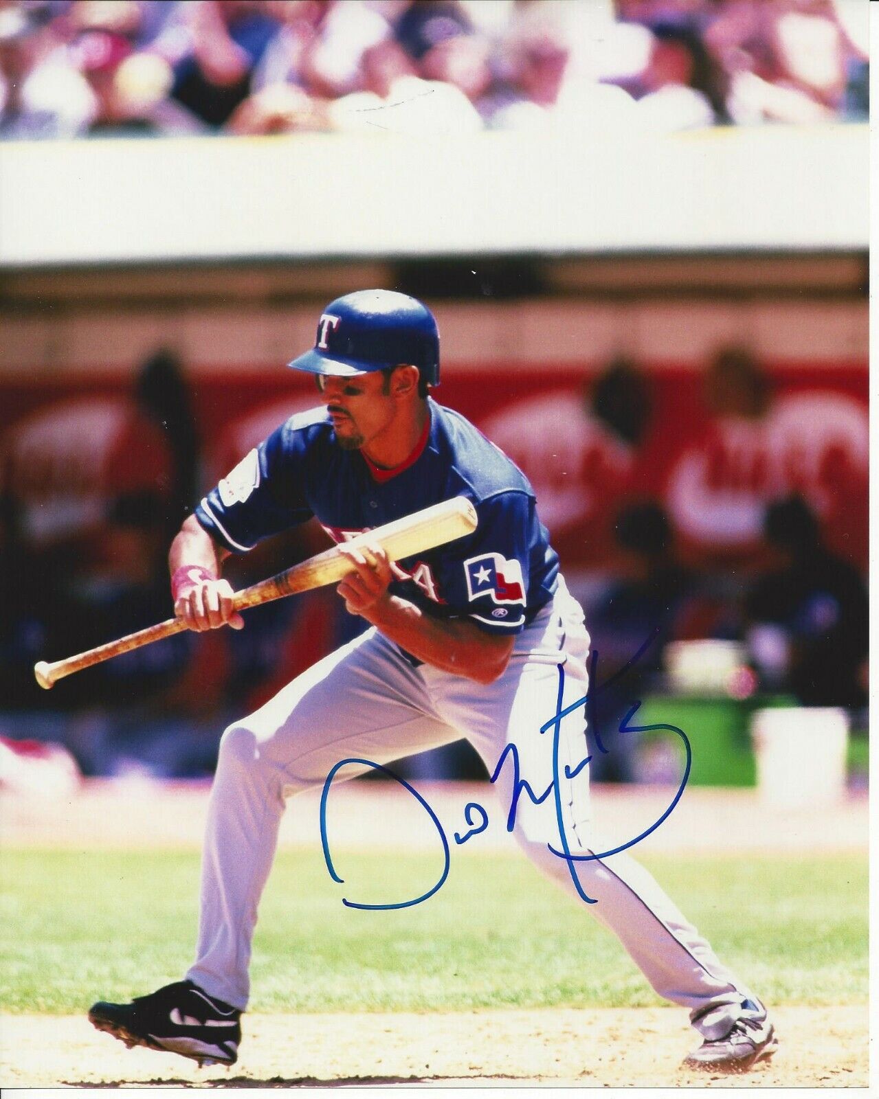 Dave Martinez Autographed 8x10 Texas Rangers#S1174