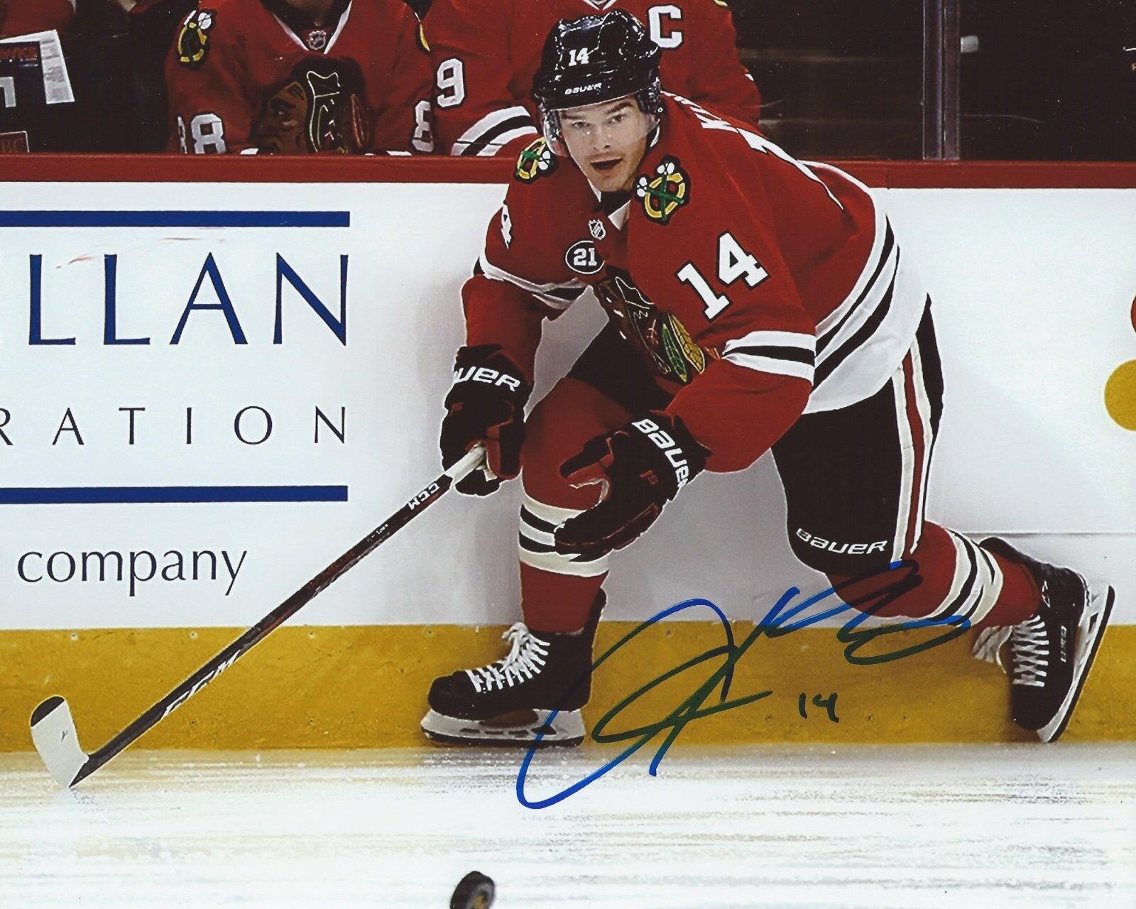 Chris Kunitz Signed 8x10 Photo Poster painting Chicago Blackhawks Autographed COA