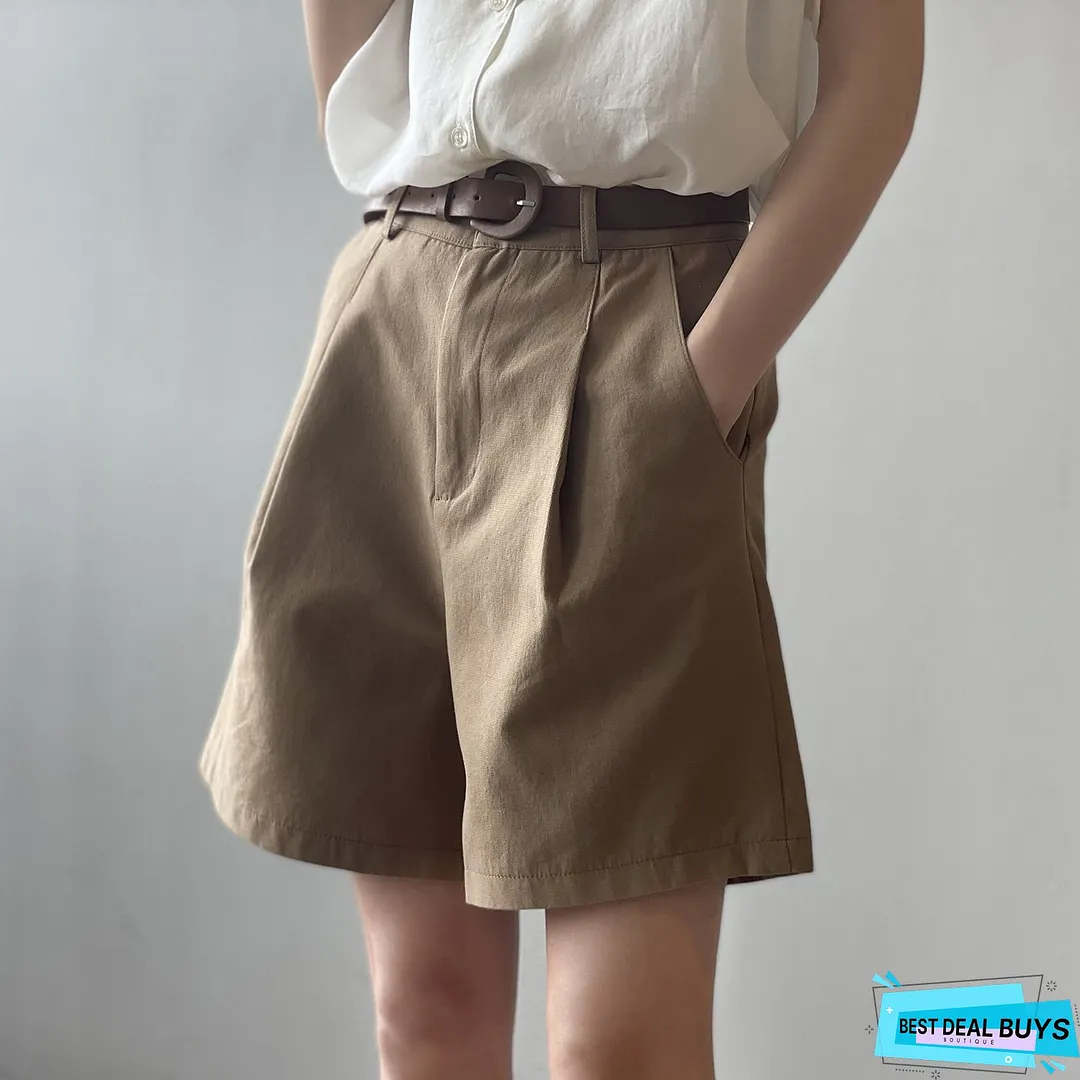 Casual Fashion Cotton-Blend Shorts