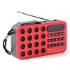 Mini Portable FM Radio BT Wireless Speakers Solar Charging FM Radio Receiver