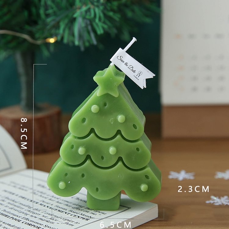 JOURNALSAY Christmas Tree Diy Bedroom Romantic Aromatherapy Decoration Candle