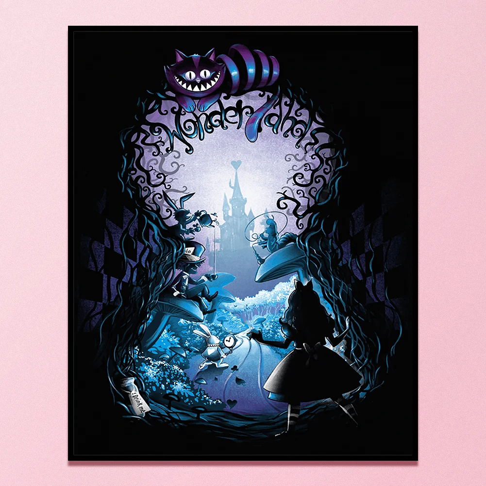 11CT Full Stamped Cross Stitch - Silhouette Series(Canvas|40*50cm)