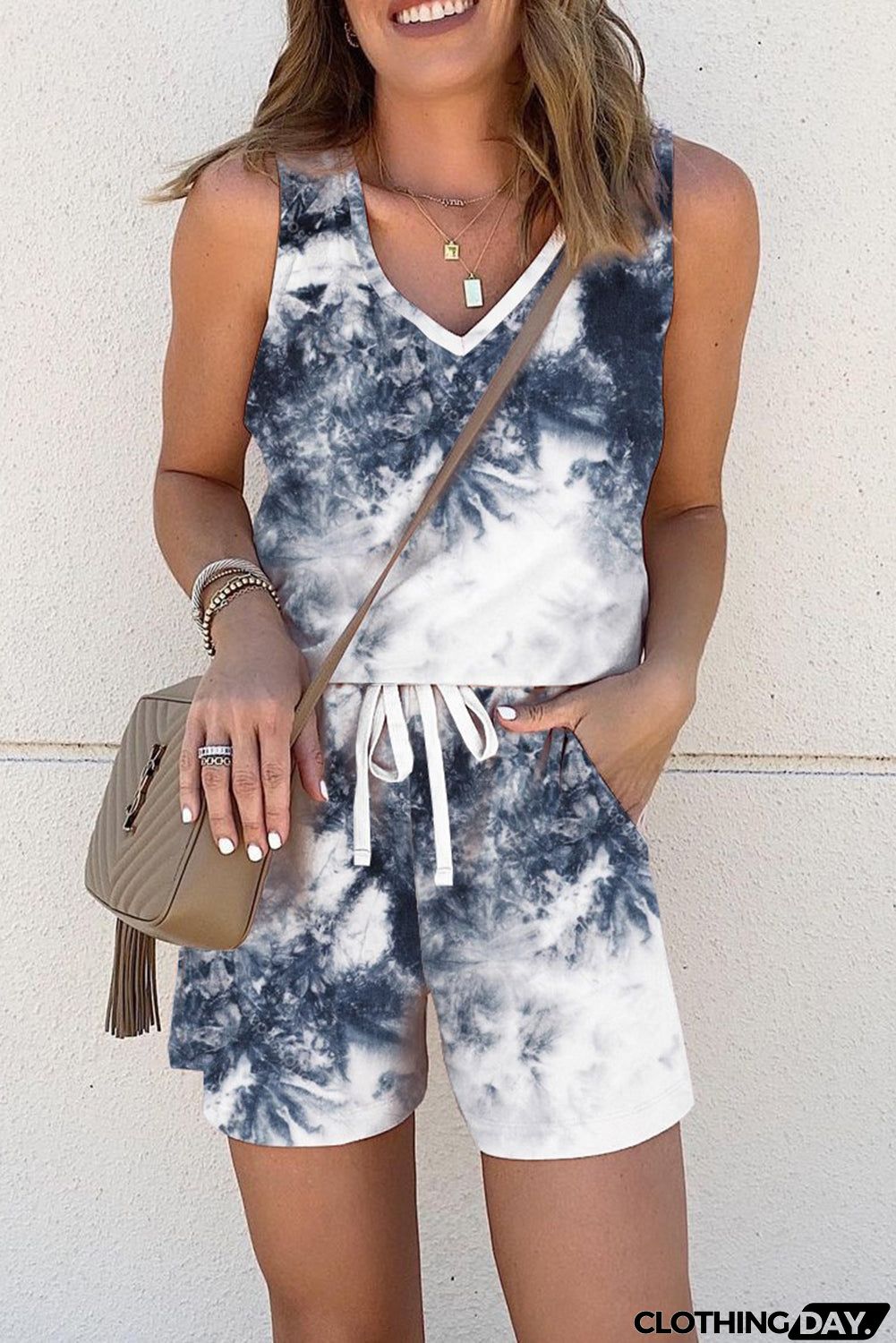 Tie-dye Tank and Shorts Set