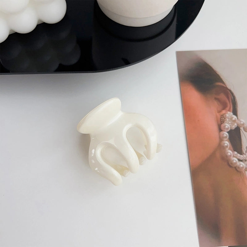 Minimalist Solid Color Arylic Hair Claws