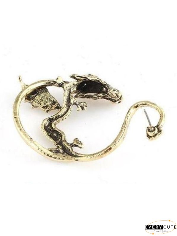Vintage Kiss Of Dragon Alloy Earring Accessories