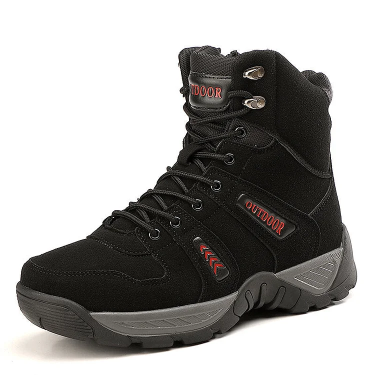 Men Outdoor Synthetic Suede Non Slip Wearable Combat Boots