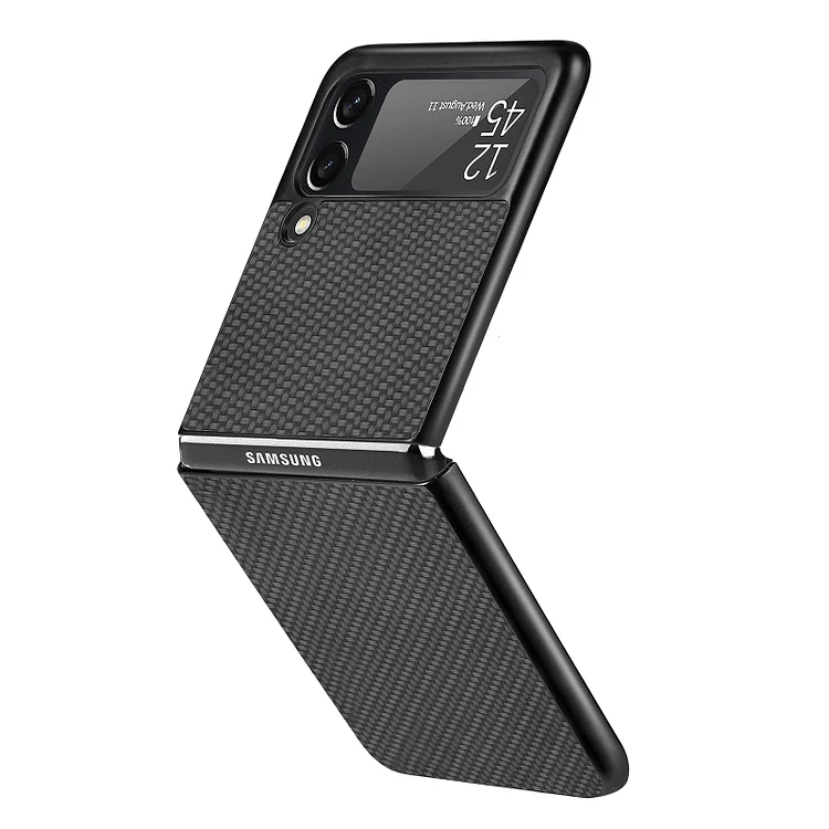 Luxury Carbon Fiber Slim Case for Samsung Galaxy Z Flip 3/4/5 5G