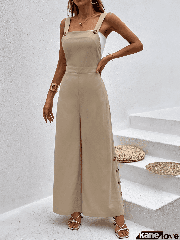 Wide Leg Overalls