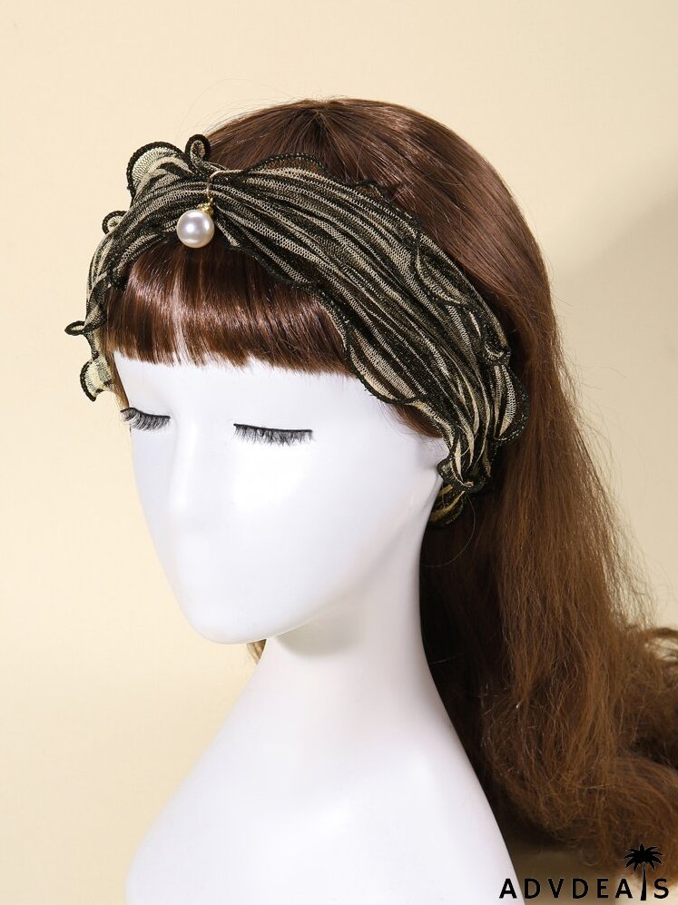 Faux Pearl Detail Hair Band