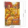 Diamond Painting-DIY Full Round Drill Naughty Cat And Sleeping Dog(40x60cm)