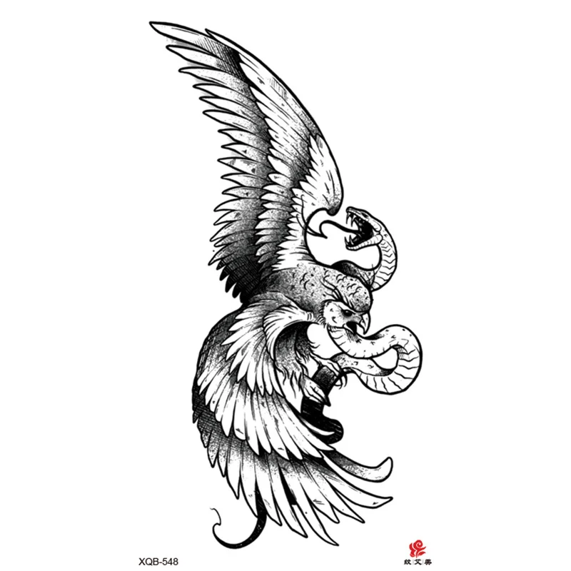 Sdrawing Full Arm Waterproof Tattoo Sticker Totem Animal Skeleton Small Arm Tattoo Sticker