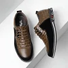 Gioiacombo&trade; Nuove scarpe casual in pelle da uomo in stile britannico