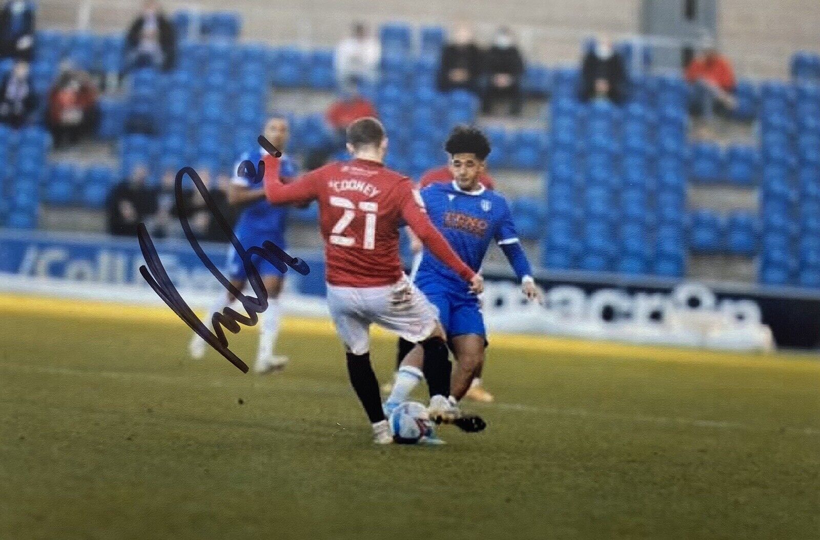 Ryan Cooney Genuine Hand Signed Morecambe FC 6X4 Photo Poster painting