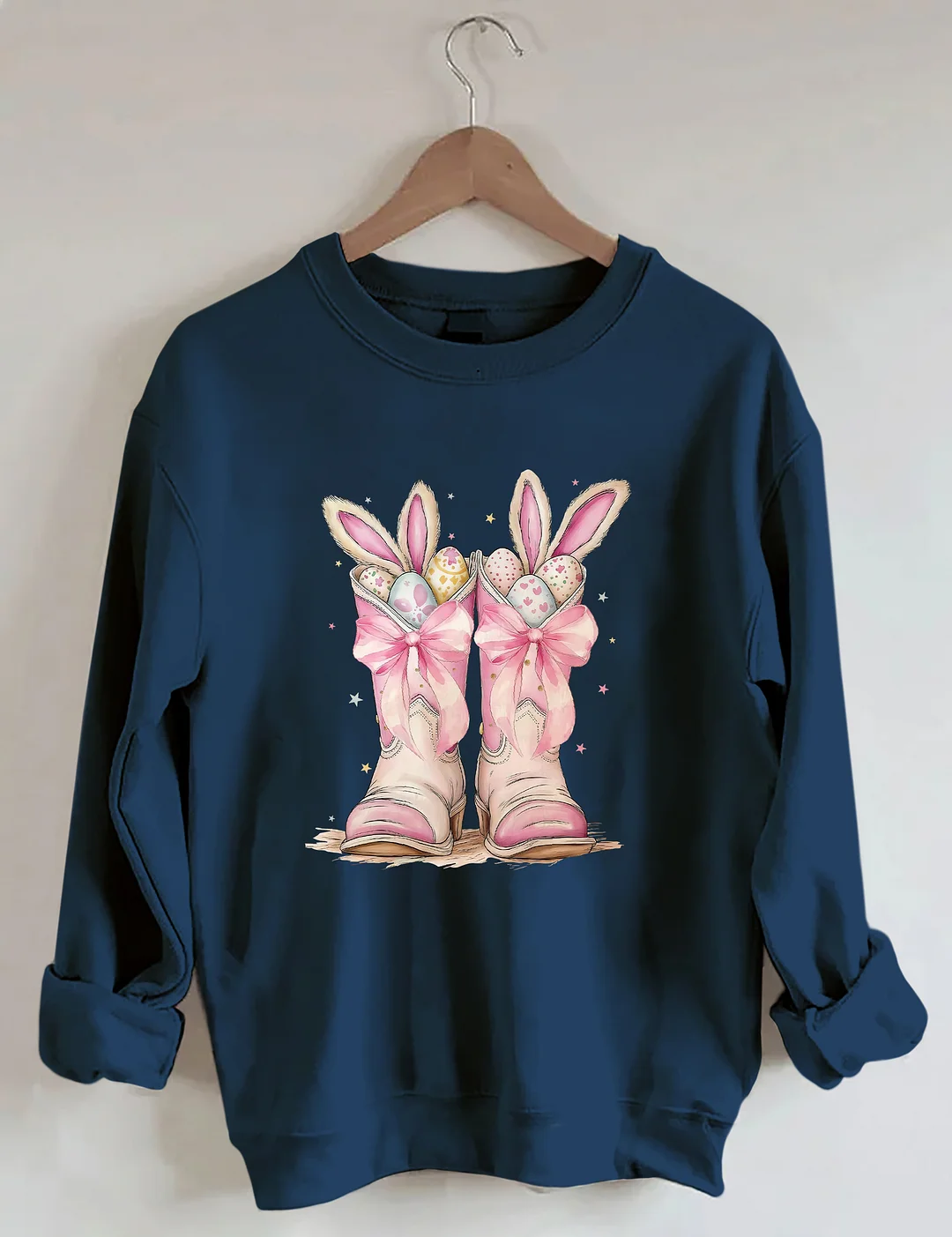  Cowboy Boots Easter Sweatshirt