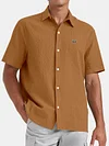 Men's Loose-fitting Button-down Lapel T-Shirt