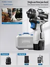 Functional wall drilling and hole drilling pistol drill with lithium battery rechargeable new type of electric screwdriver