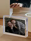 Acrylic Magnetic Photo Frame, Display Stand, Place Card Crystal Frame