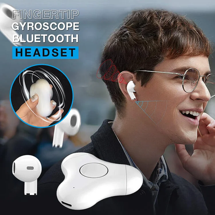 🎧Bluetooth fingertip gyroscope headset