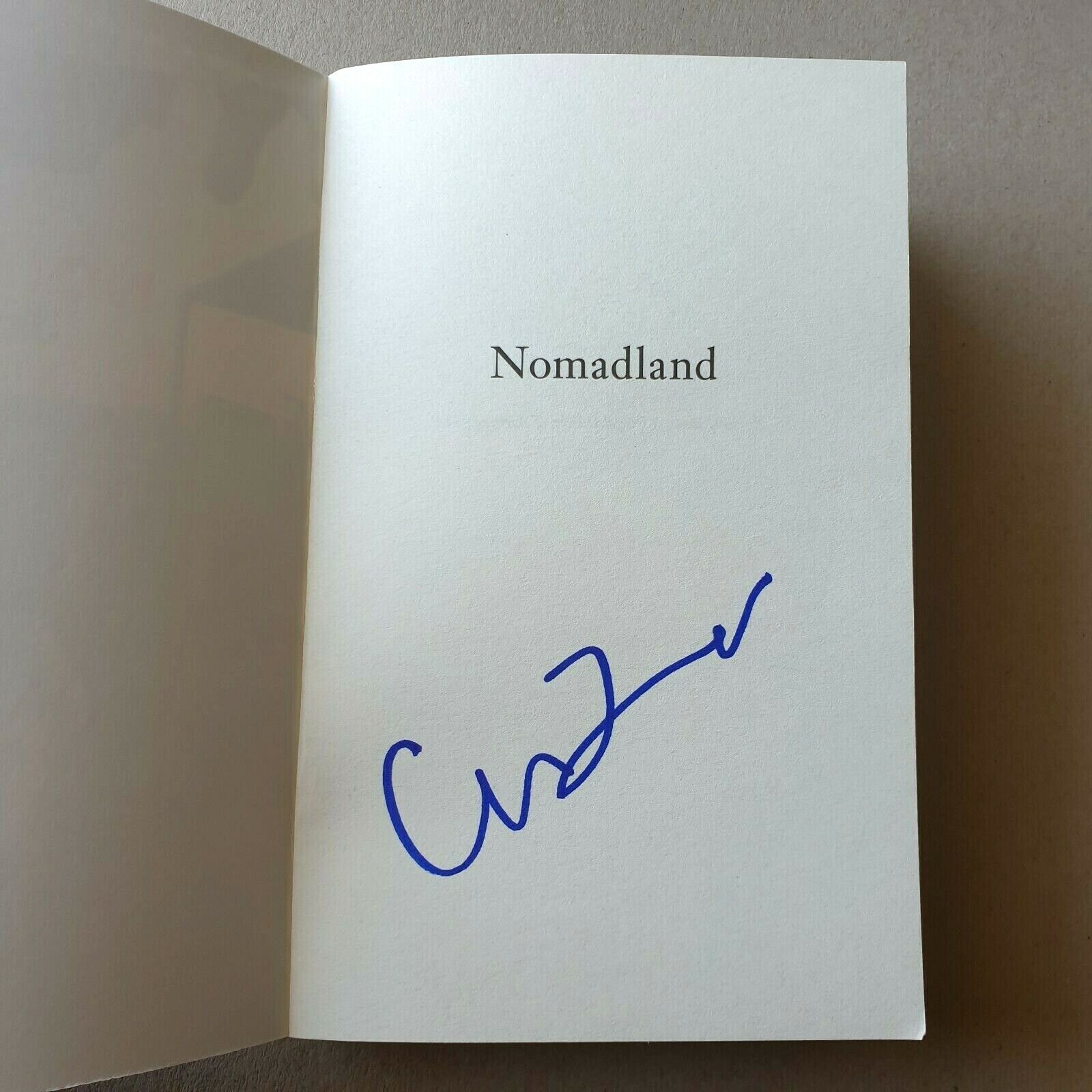 CHLOE ZHAO - NOMADLAND Signed Autographed Paperback Book RACC TRUSTED SELLER COA