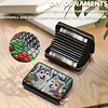 2pcs Cat Dog Pattern Diamond Painting Fashion Card Holder Compact Coin Purse