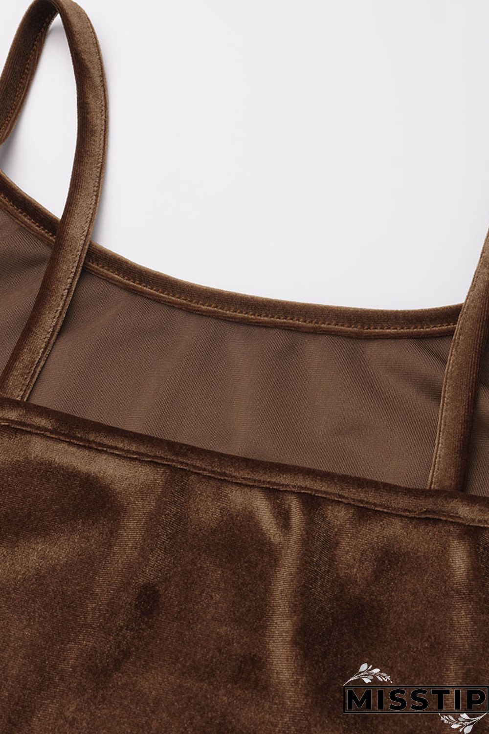 Black Casual Solid Patchwork Spaghetti Strap Long Sleeve Two Pieces