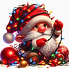 Diamond Painting-DIY Full Round Drill Santa Claus