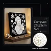 uk.everydayedeals DIY Pearl Painting With Frame - Handmade Self-Adhesive Pearls - Snowman(25*25cm)