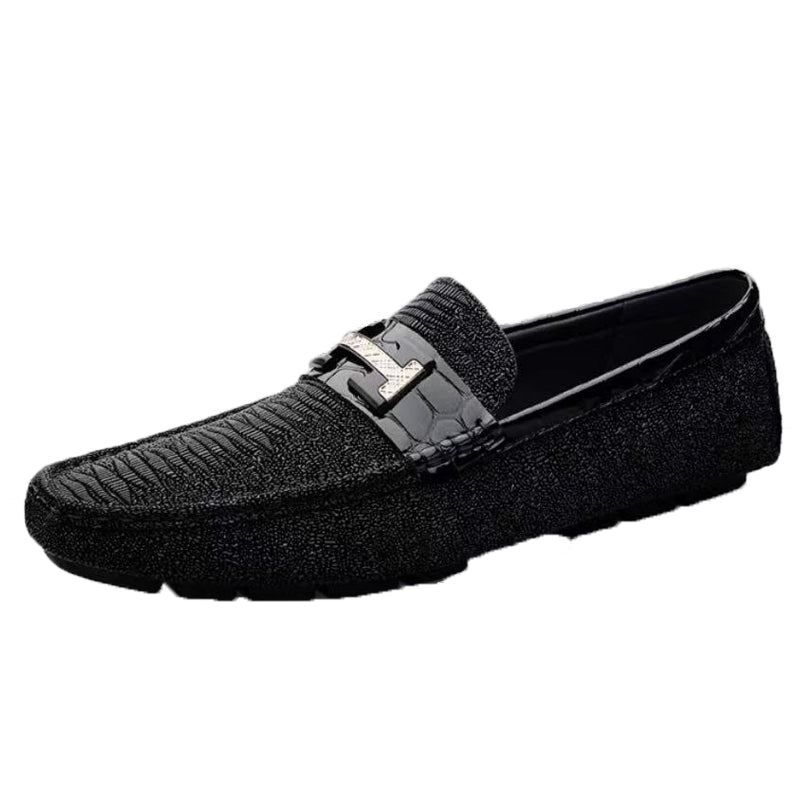 DANRRIO Black Full of Stars Loafers DANRRIO.COM DANRRIO