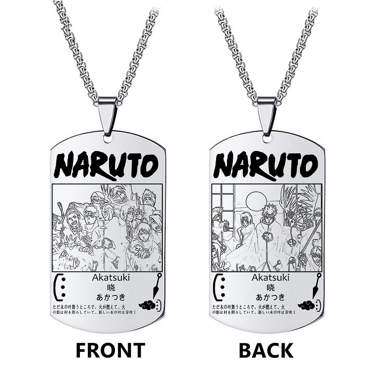 Naruto Akatsuki Anime Merch Necklace weebmemes