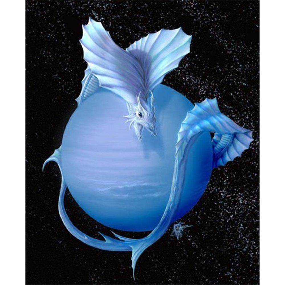 

30*40CM - Darkness Dragon - Round Drill Diamond Painting, 501 Original