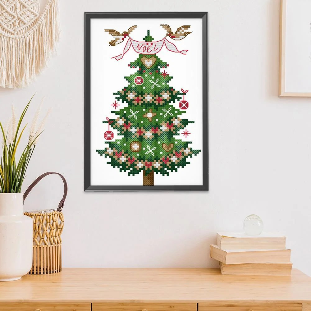 14ct Stamped Cross Stitch - Christmas Tree(14*19cm)