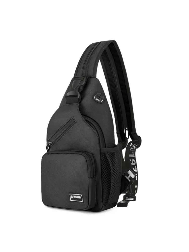 Fashion Women Oxford Cloth Shoulder Chest Bag Travel Large Backpack (Black)