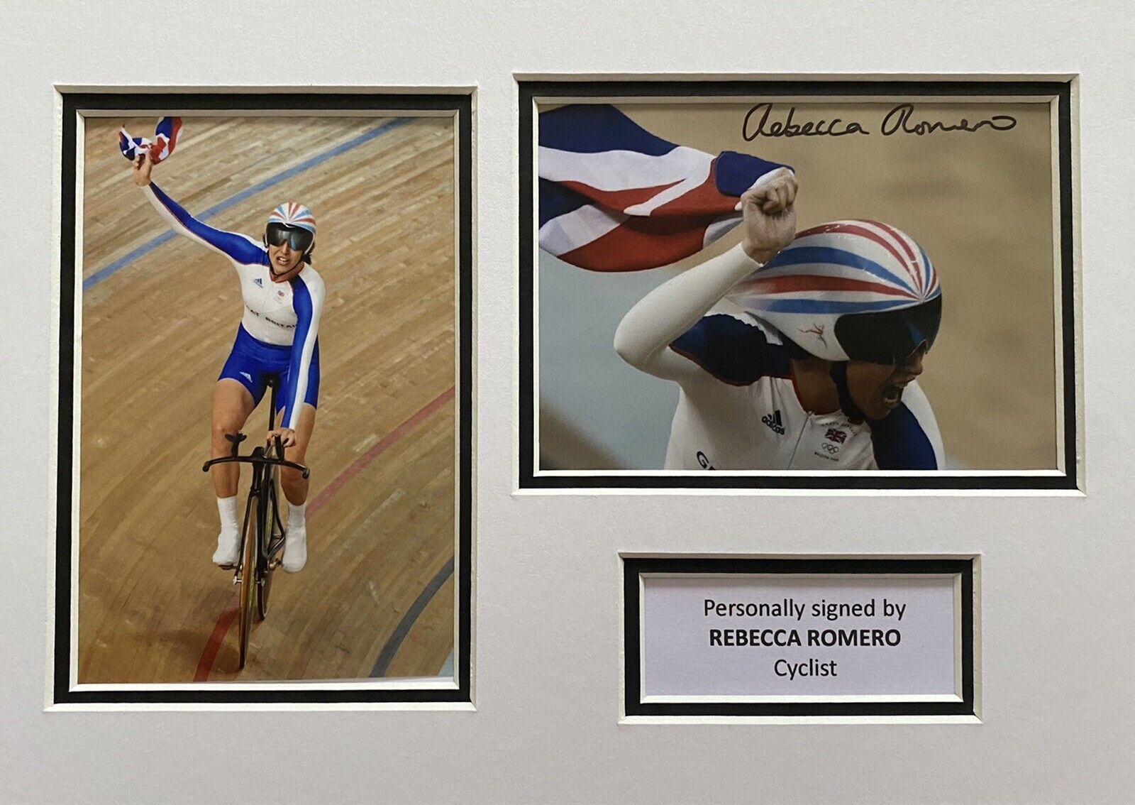 Rebecca Romero Hand Signed Olympics Photo Poster painting In A4 Mount Display - Team GB