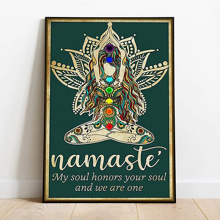 Olivenorma Chakra Yoga Lotus Symbol Poster
