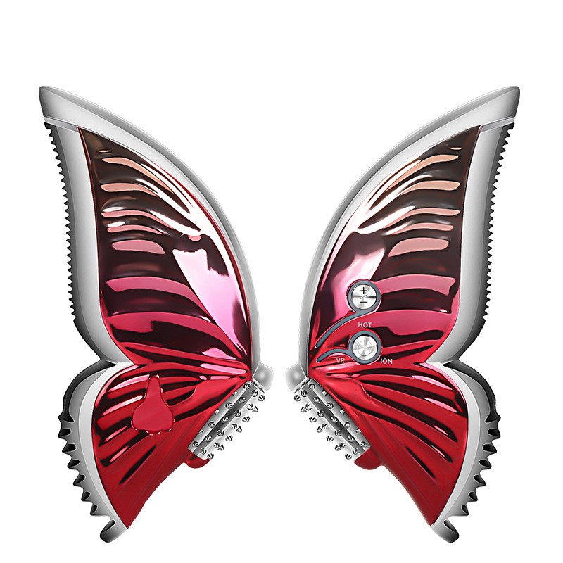 金稻渐变刮痧板 电流导入仪美容仪家用脸部滚轮提拉紧致按摩器-RENHUA TANG