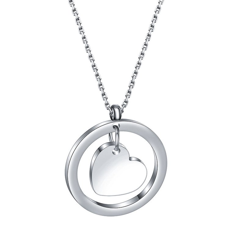 Small Heart Engraved Necklace