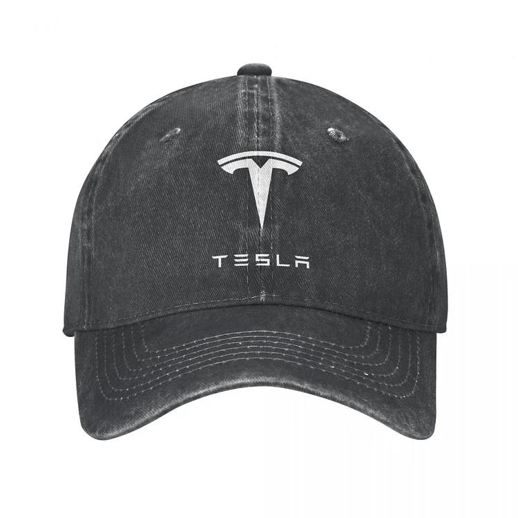 Tesla Outfit Men Women Baseball Caps Distressed Cotton Caps Hat Vintage Outdoor Summer Headwear