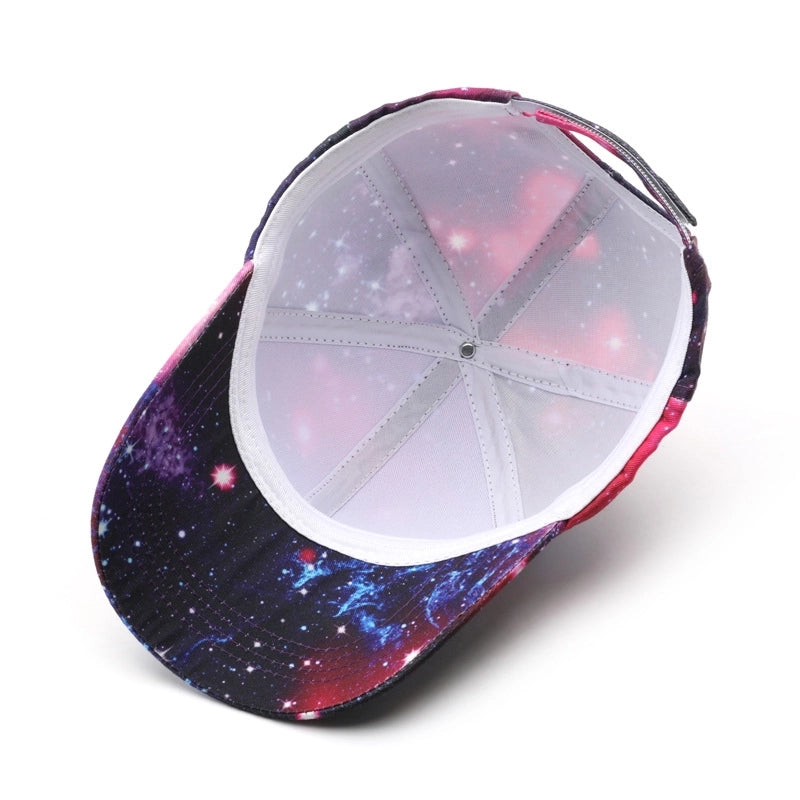 Women’s Streetwear Tie Dye Curved Eaves Baseball Cap