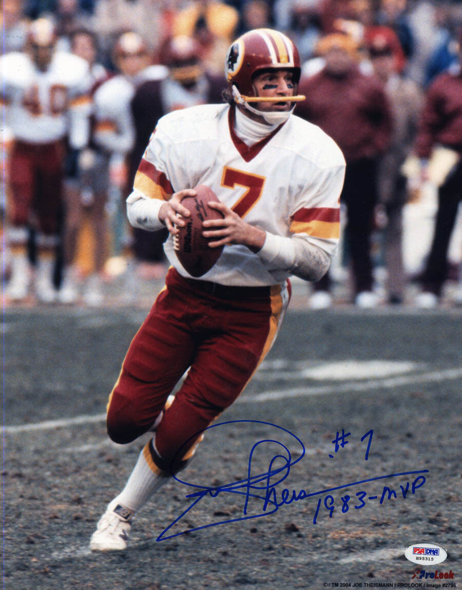 Joe Theismann SIGNED 11x14 Photo Poster painting +83 MVP Washington Redskins PSA/DNA AUTOGRAPHED