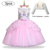 Kids Baby Girls Dresses Unicorn Dress 3 Pcs Set