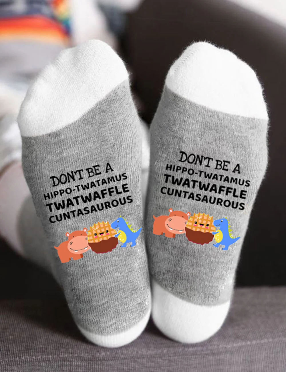 Lizzic Don't be A Hippotwatamus Twatwaffle Cuntasaurous Socks