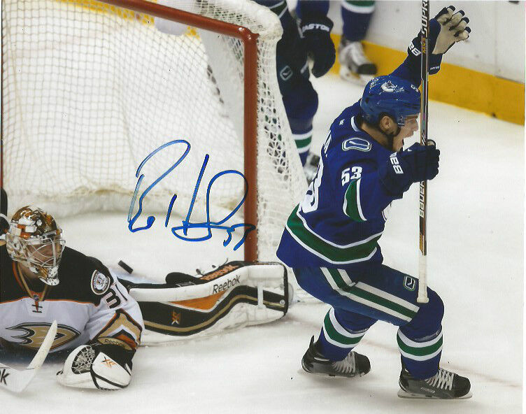 Vancouver Canucks Bo Horvat Signed Autographed 8x10 NHL Photo Poster painting COA AA