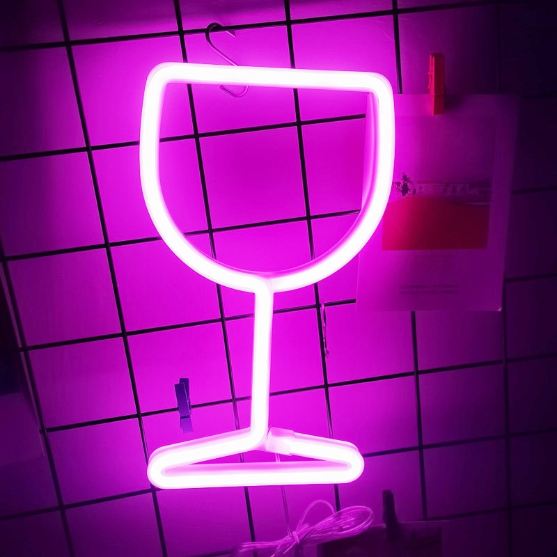 

Wine Glass - Led Neon Light Sign, 501 Original