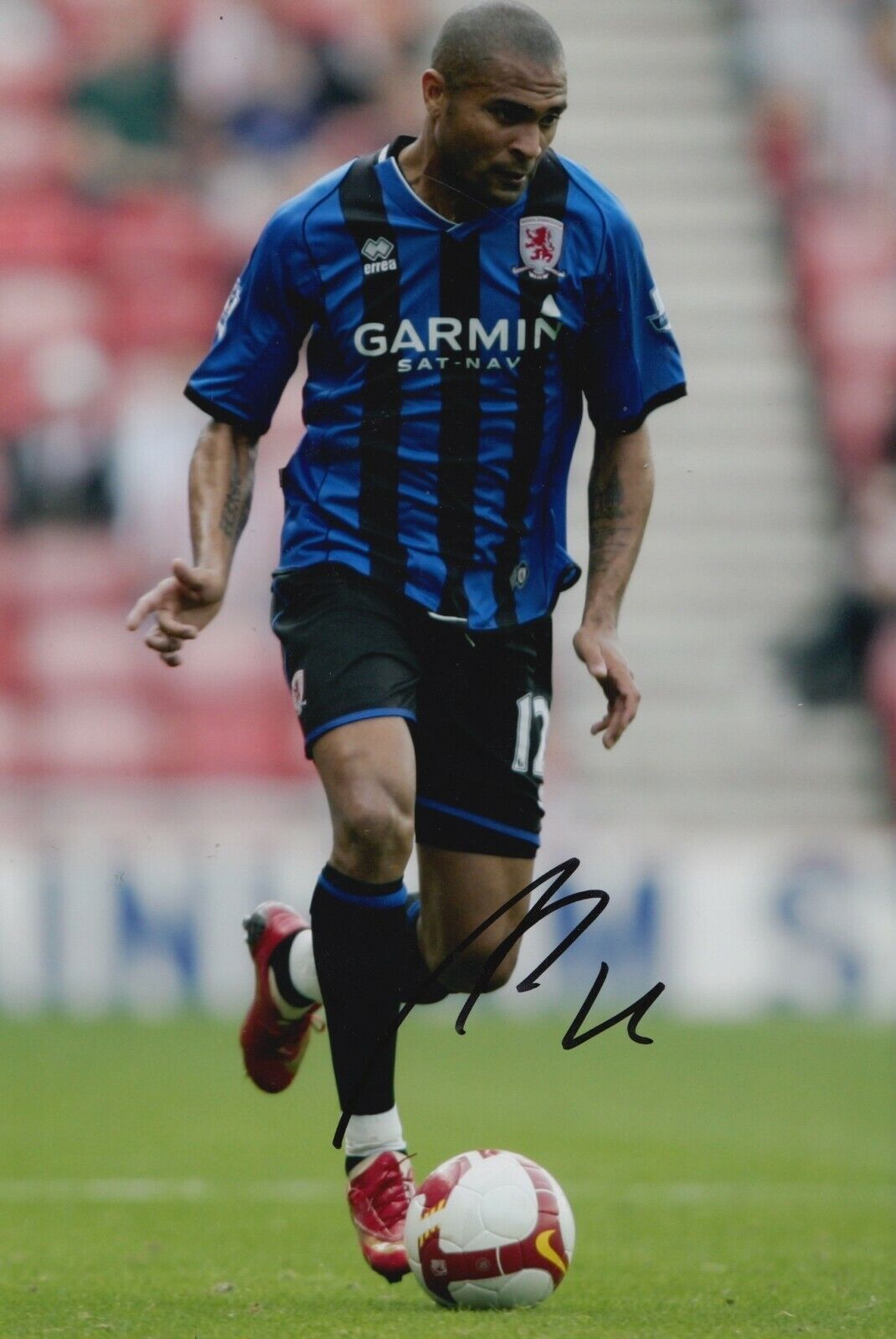 Afonso Alves Hand Signed 12x8 Photo Poster painting - Middlesbrough - Football Autograph.