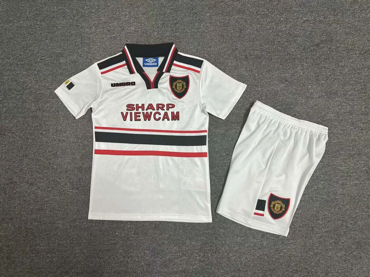 1997-1999 Retro KIDS Manchester United Away Football Shirt 1:1 Thai Quality