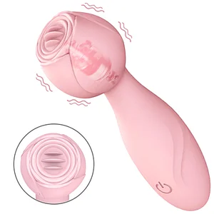 7-Frequency Rose Clitoral Stimulator – Medical-Grade Silicone Vibrator